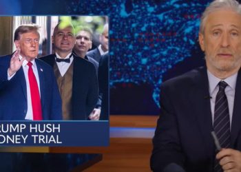 Este es un magistral derribo de Trump por Jon Stewart