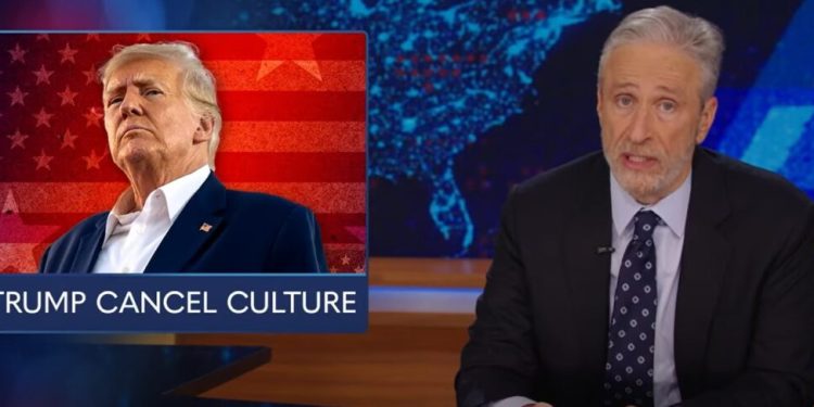 Jon Stewart, «Trump es la verdadera cultura de la cancelación».