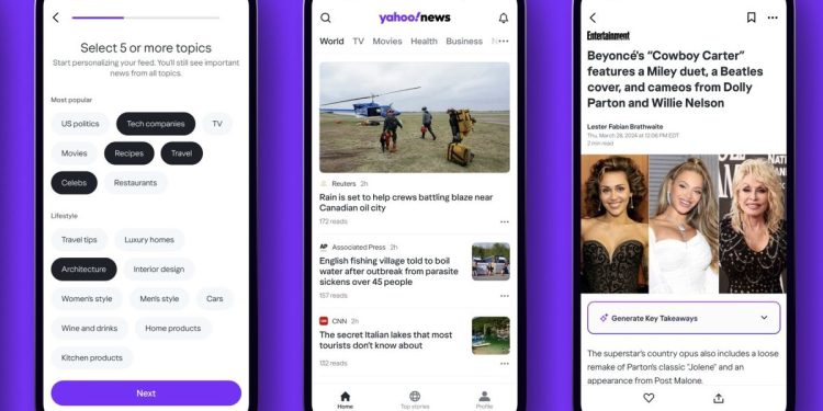 Yahoo resucita Artifact dentro de una nueva aplicación de noticias impulsada por IA