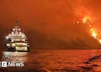 Ira después de que los fuegos artificiales en un yate provocaran un incendio