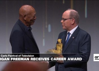 Morgan Freeman homenajeado en el Festival de Televisión de Montecarlo