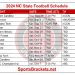 Calendario de fútbol del estado de Carolina del Norte para imprimir en 2024; enfrentamientos y transmisión televisiva
