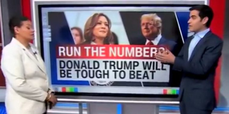 Analista de datos de CNN dice que será “difícil” para Kamala Harris vencer a Trump (VIDEO) | The Gateway Pundit