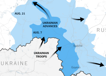 Mapeo de la sorpresiva invasión de Ucrania a Rusia