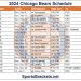 Calendario imprimible de los Chicago Bears 2024; enfrentamientos y transmisiones televisivas