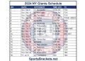 Calendario imprimible de los NY Giants 2024; enfrentamientos y transmisiones televisivas