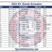 Calendario imprimible de los NY Giants 2024; enfrentamientos y transmisiones televisivas