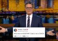 Stephen Colbert tiene la respuesta perfecta a la publicación de Trump sobre Walz como «entrenador asistente»