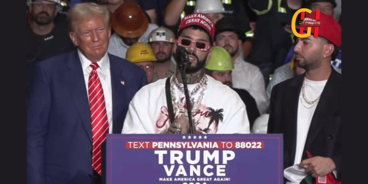 ¡INCREÍBLE! Los mejores raperos hispanos APOYAN A TRUMP en un mitin en Pensilvania: la superestrella Anuel AA llama a los hispanos a «mantenernos unidos y votar por Trump» (VIDEO) | The Gateway Pundit