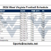 Calendario de fútbol de West Virginia 2024 para imprimir; enfrentamientos y transmisión televisiva