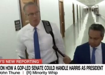 Los principales candidatos republicanos a líder de la mayoría del Senado hablan sobre cómo frustrarán la agenda de Harris