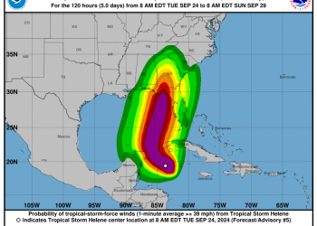 La tormenta tropical Helene se convertirá en un huracán de categoría 3 y llegará a Florida