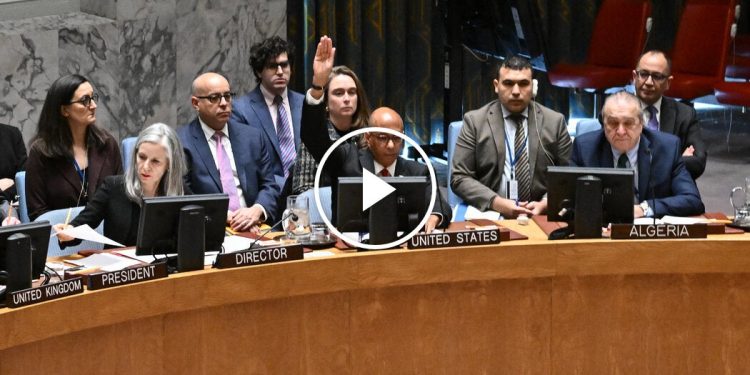 Estados Unidos veta resolución de la ONU que pide un alto el fuego en Gaza