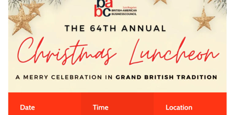 An Invitation to the Holiday Event of the Year: The 64th Annual BABC Christmas Luncheon