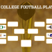 Calendario de playoffs de fútbol americano universitario 2024-25; Soporte imprimible, transmisiones de TV