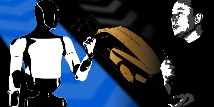 Las promesas de Elon Musk para Tesla en 2024, desde robotaxis hasta robots Optimus