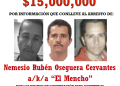 Estados Unidos ofrece recompensa de 15 millones de dólares por líder del cártel “El Mencho”