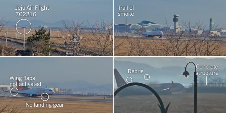 Cómo se estrelló el avión de Jeju Air en Corea del Sur: cronología, mapas y fotografías
