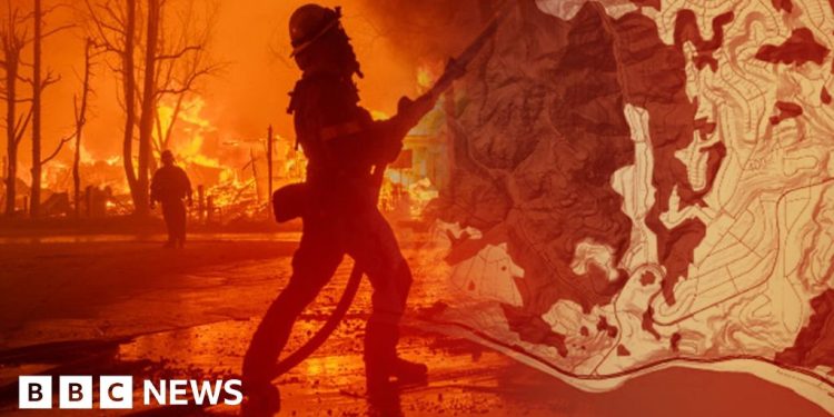 Miles de acres arden en Los Ángeles