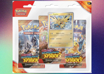 La mejor oferta de JCC Pokémon: el blíster triple de Surging Sparks Zapdos cuesta $ 20,69 en Amazon