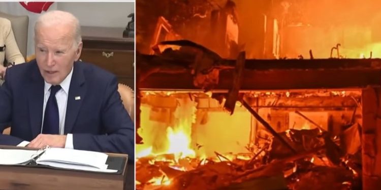 Biden le da a Estados Unidos una última muestra del liderazgo presidencial con la respuesta a los incendios forestales de Los Ángeles
