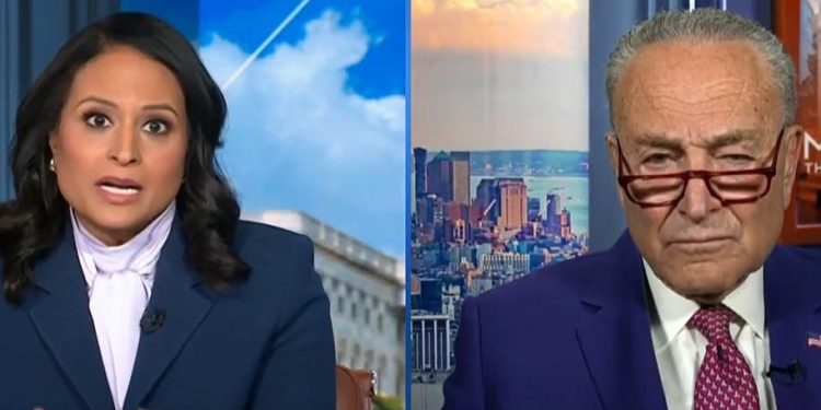 Chuck Schumer cierra a Kristen Welker después de que ella infiere que los demócratas mintieron sobre la agudeza mental de Biden