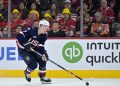 US F Brady Tkachuk deja el juego de 4 naciones con una lesión aparente