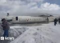 Todos los pasajeros sobreviven al vuelo delta que se voltea en la pista