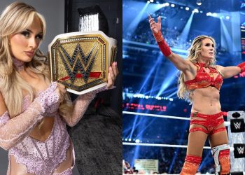 La campeona femenina de la WWE, Tiffany Stratton, envía un mensaje audaz a Charlotte Flair