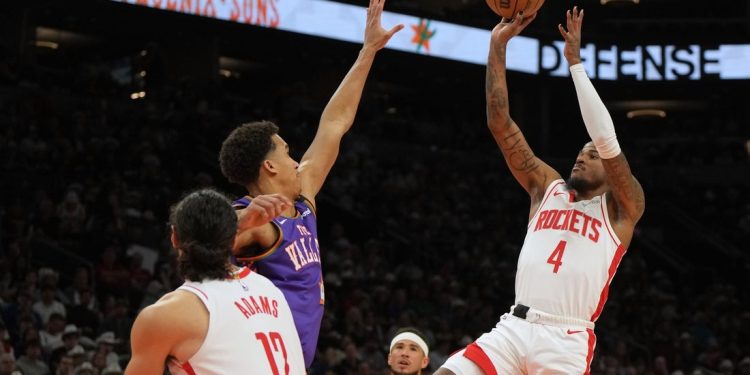 Los cohetes muy destacados llevan una racha caliente al enfrentamiento con lakers