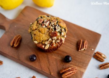 Muffins de arándanos de limón (Paleo y gluten)