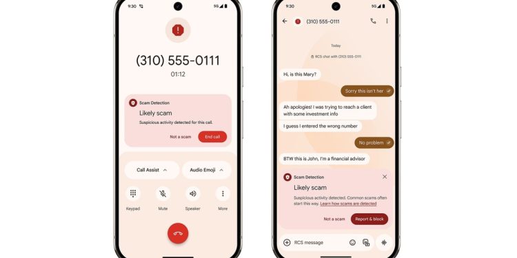 La caída del píxel de marzo de Google tiene una detección de estafas con IA y ubicación en vivo compartiendo con amigos