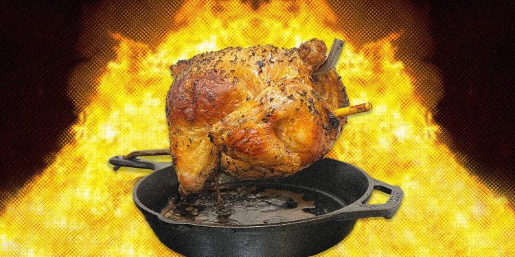 Si te gusta ponerte nerd en la cocina, intente asar un pollo en un palo
