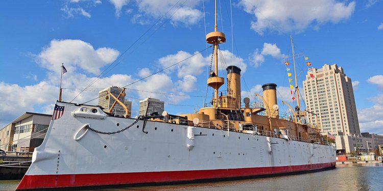 La celebración del 250 ° Cuerpo de Marina y Marina en Filadelfia