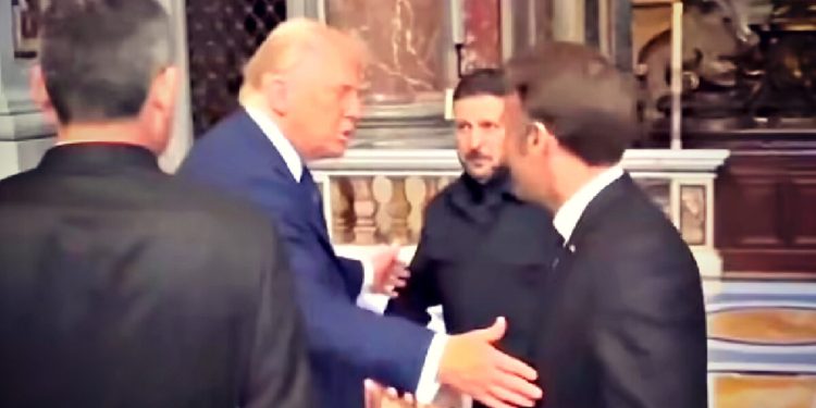 Trump a Macron: 'No deberías estar aquí' – El presidente de los Estados Unidos envía al marmento francés fuera del mini sumito con Zelensky en el Vaticano (video) | El experto de la puerta de entrada