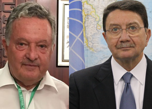 Gloria Guevara respaldada por el Prof. Francesco Frangialli, segundo ex SG No