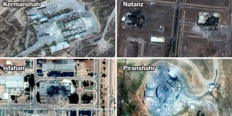 Mapas: ver dónde los ataques israelí dañaron las instalaciones nucleares y militares iraníes