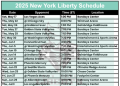 2025 New York Liberty Schule; Imprimible, formato PDF