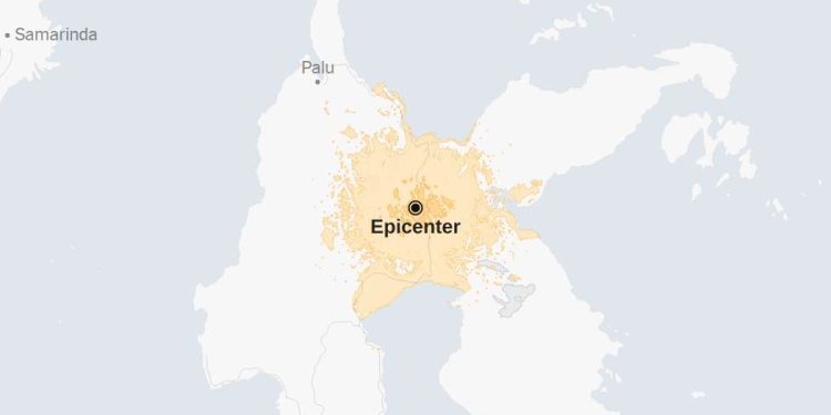Mapa: 5.6 Magnitude El terremoto golpea a Indonesia