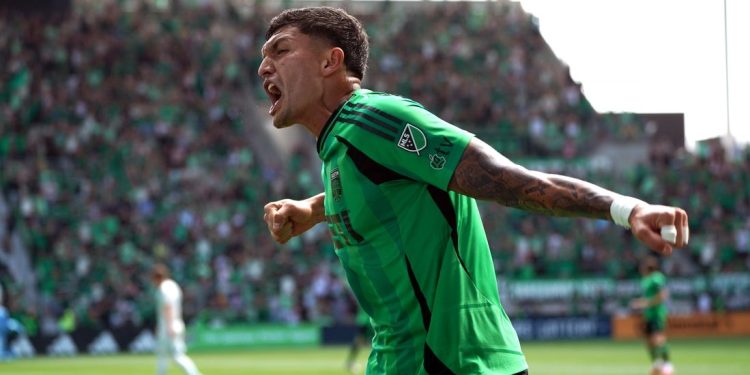 El delantero del Austin FC Brandon Vázquez (ACL) fuera por temporada