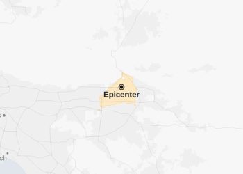 Mapa: 4.3 huelgas de terremoto de magnitud del sur de California