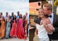 Jeff Petry y su esposa Julie se unen a 'Crew Scared Colorado Crew' en la boda de JT Comper