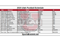 2025 horario de fútbol de Utah; Imprimibles, enfrentamientos y transmisiones de TV