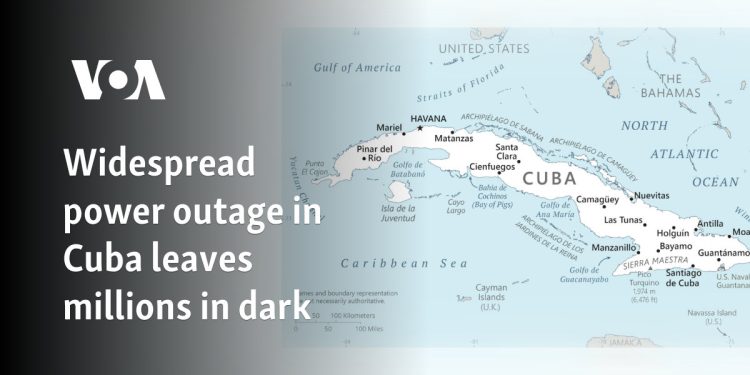 El corte de potencia generalizado en Cuba deja a millones en la oscuridad