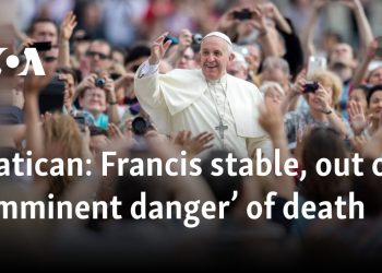 Francis estable, por 'peligro inminente' de la muerte