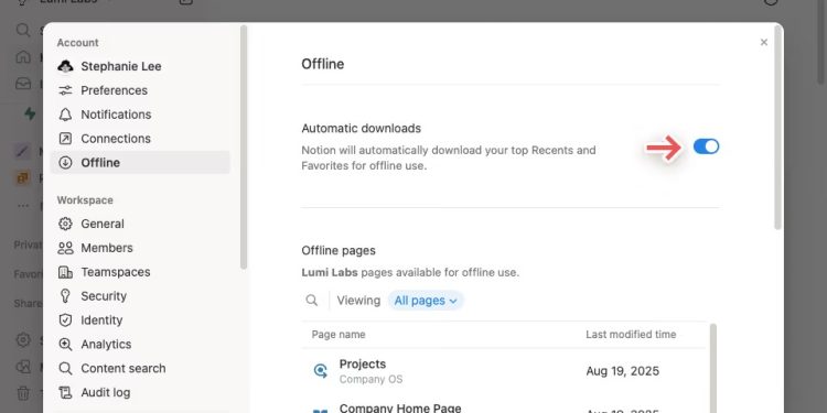 Finalmente, la noción ahora funciona sin conexión a Internet