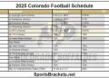2025 calendario de fútbol de Colorado; Imprimible, enfrentamientos y televisión