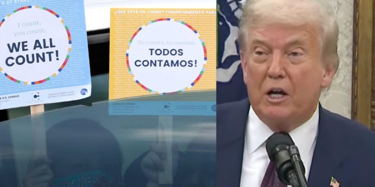 Trump rehacer el censo para cortar inmigrantes ilegales: demócratas en pánico