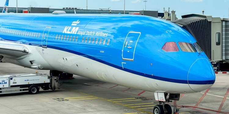 Un gran vuelo de clase comercial de KLM con un acuerdo de kilometraje de última hora