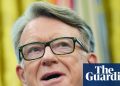 Peter Mandelson: Embajador cuyo estilo lo convirtió en un gran bateador en DC | Peter Mandelson